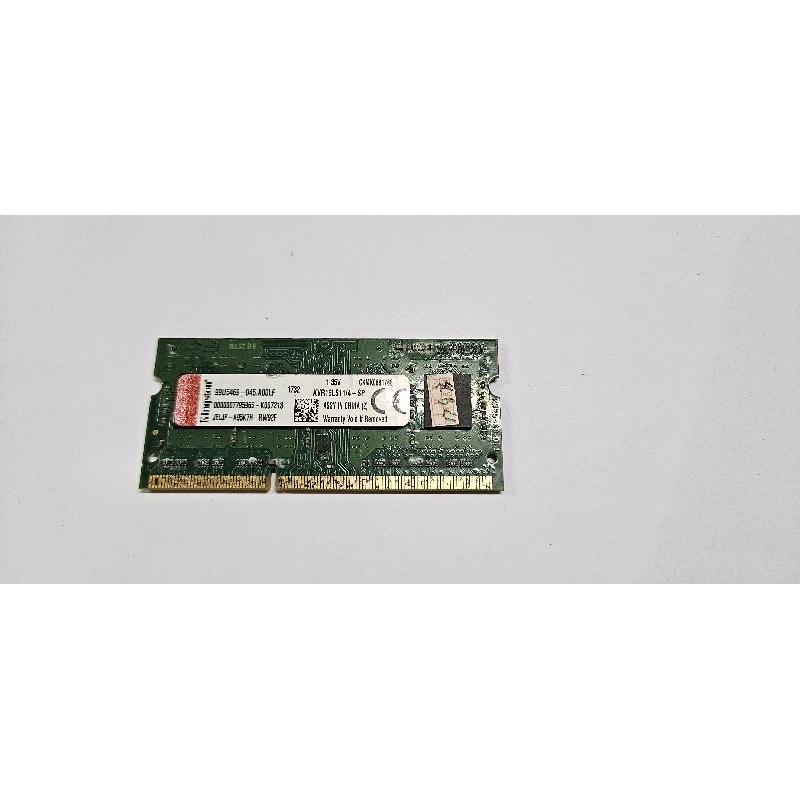 含稅 外觀不佳功能正常 金士頓 筆電用  DDR3 1600  4G 4GB  KVR16LS11/4 12R030