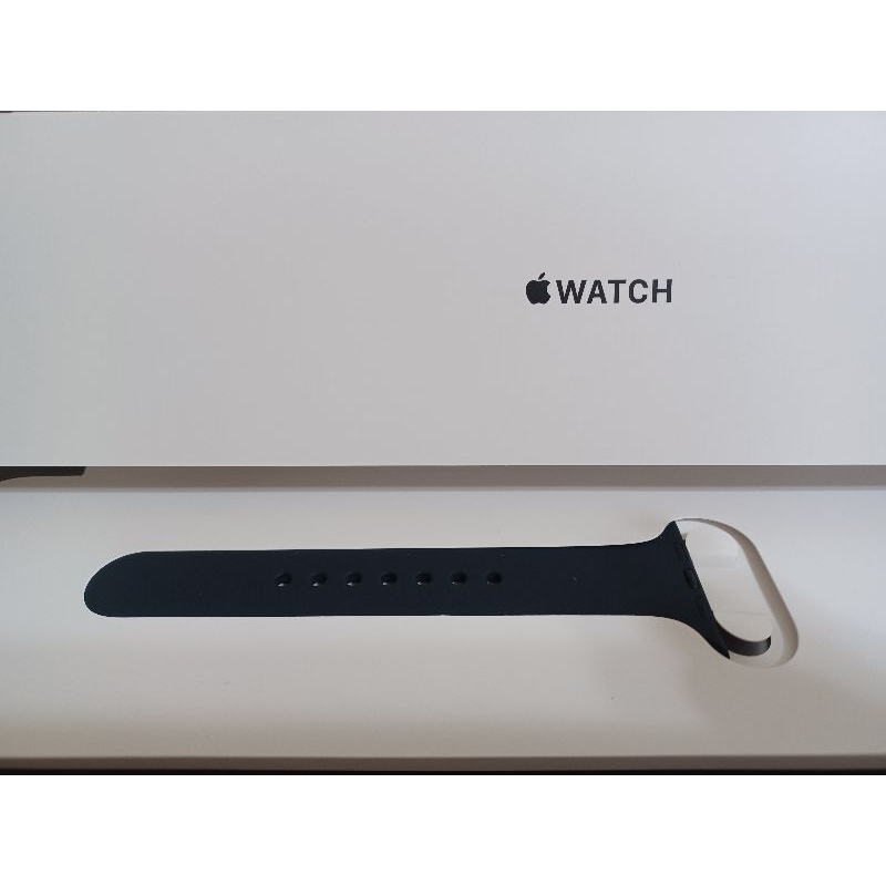 【現貨】全新 Apple Watch原廠錶帶深藍（半邊） s/m 45mm &amp; 二手磁吸充電器