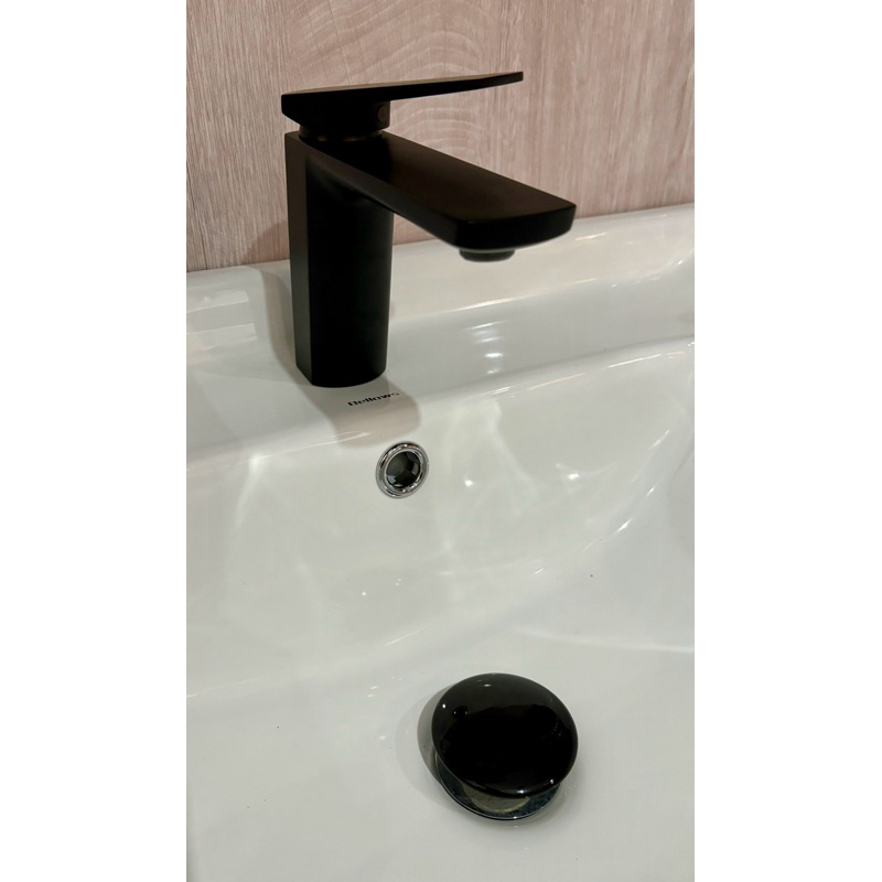 台灣製造 Bellows衛浴B-8016黑色系面盆水龍頭/臉盆冷熱混合水龍頭