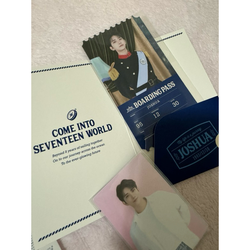 Seventeen Joshua 洪知秀咖啡廳照片票卡