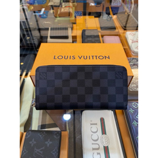 鹿晉歐美精品🦌 Louis Vuitton LV N63095 黑色棋盤格全開長夾