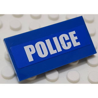 樂高 87079 藍色 平板 警察 警車 貼紙 配件