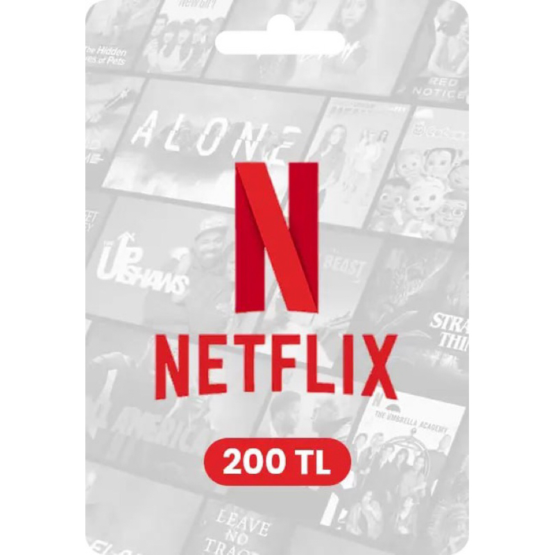 Netflix土耳其200TL禮物卡 電視盒 跨區 里拉