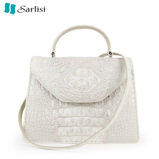 【臺灣出貨】【Sarlisi 】夏麗絲泰國進口新款鱷魚真皮女包鱷魚皮手提包斜揹包女士大容量包包