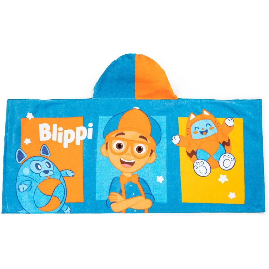 預購 ❤️正版❤️ 美國 YOUTUBER 網紅 BLIPPI 兒童 毛巾 浴巾 連帽 沙灘浴巾Jay Franco純棉