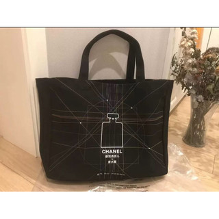 CHANEL 2021年 感知香奈兒 香水展覽VVIP 限定大帆布托特包 購物袋 帆布袋