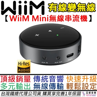 WiiM Mini 串流播放器 Air Play 高音質解析 藍牙 Wi-Fi 光纖 3.5mm 公司貨