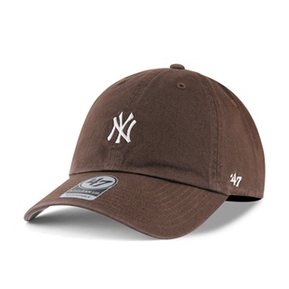 【47 brand】MLB NY 紐約 洋基 咖啡色 小標 軟板 老帽 棒球帽 穿搭 潮流【ANGEL NEW ERA】
