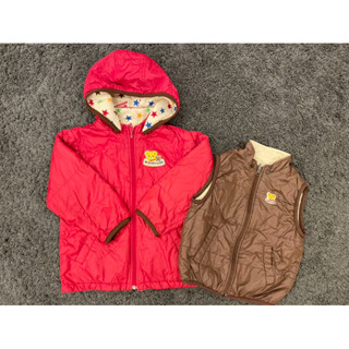 【日本帶回正品】二手 MIKI HOUSE 110cm 兩件式羽絨外套