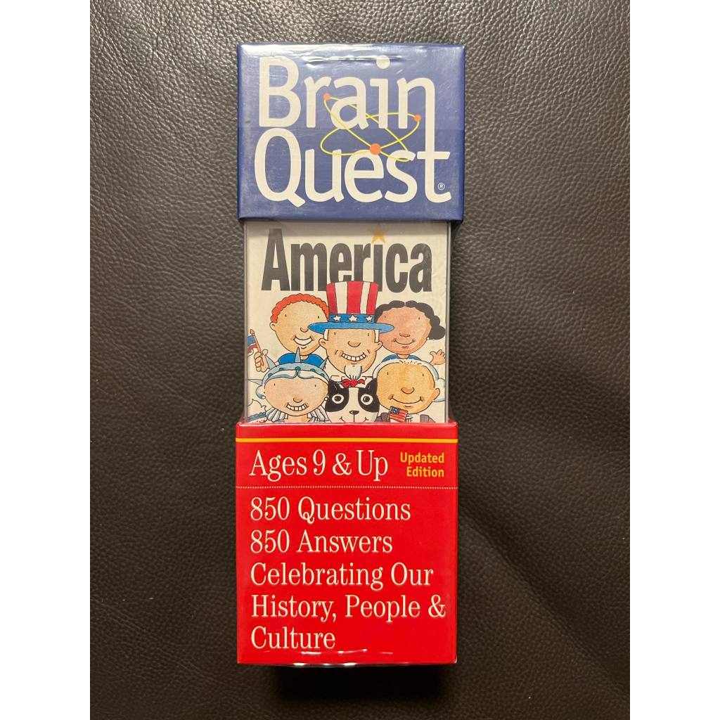 【全新】Brain Quest America大腦益智卡（9歲以上） 附盒子 單人多人遊戲 益智問答