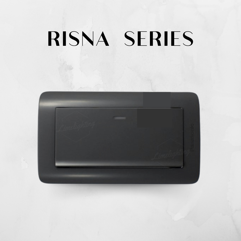 [Fun照明]國際牌 Panasonic RISNA 夜光型 單開關 WTRF5152H 灰色 銀邊 附蓋板 工業風