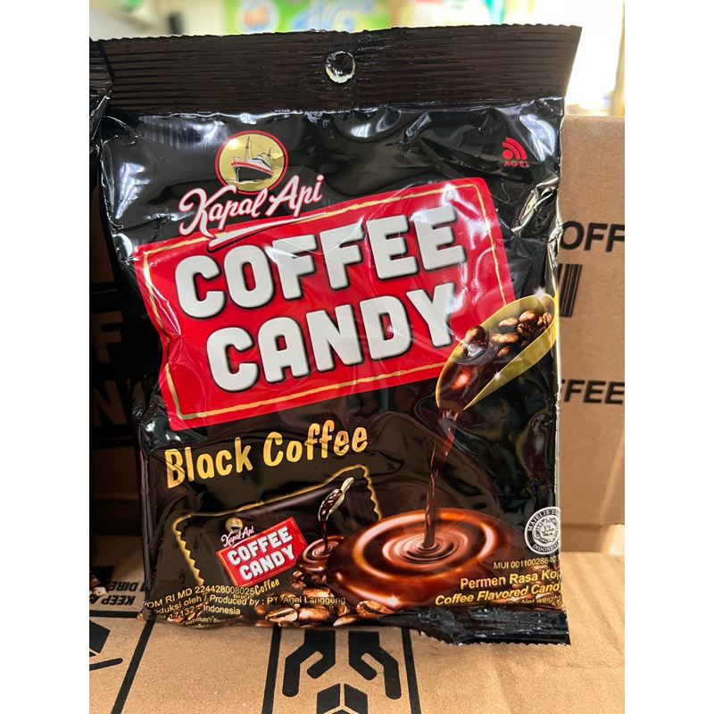 Kapal api咖啡糖/印尼人氣咖啡大廠製作黑咖啡糖屌打kopiko