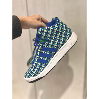 Adidas藍綠編織鞋 運動鞋24.5可穿