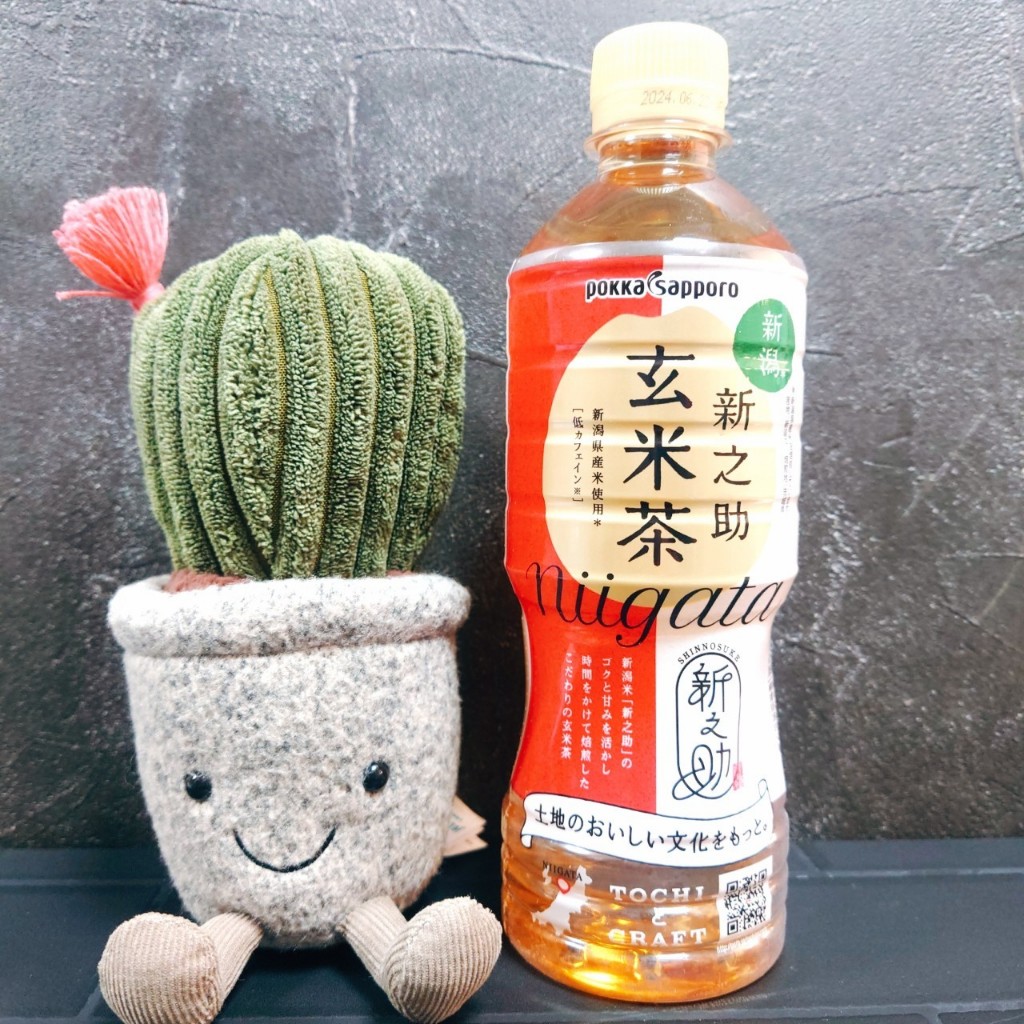 現貨 日本 POKKA SAPPORO 新之助玄米茶 新潟 玄米 新之助 玄米茶 低咖啡因 無糖 零熱量 日本茶 瓶裝茶