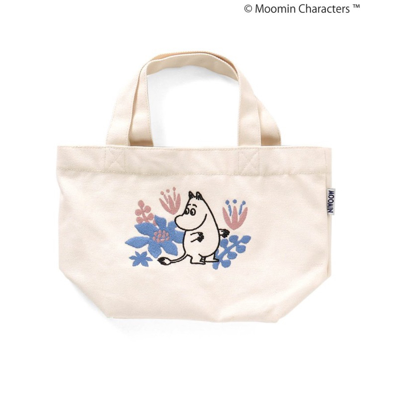 Q媽日本舖@日本 Moomin 嚕嚕米 包 帆布 手提包 手提袋 質感 立體電繡 嚕嚕米包包 日系卡通 日系品牌