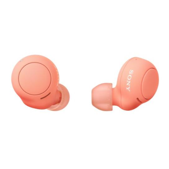[年終尾牙] SONY WF-C500 真無線藍芽耳機C500 防潑灑與防汗水 珊瑚橙 ~台灣索尼公司貨
