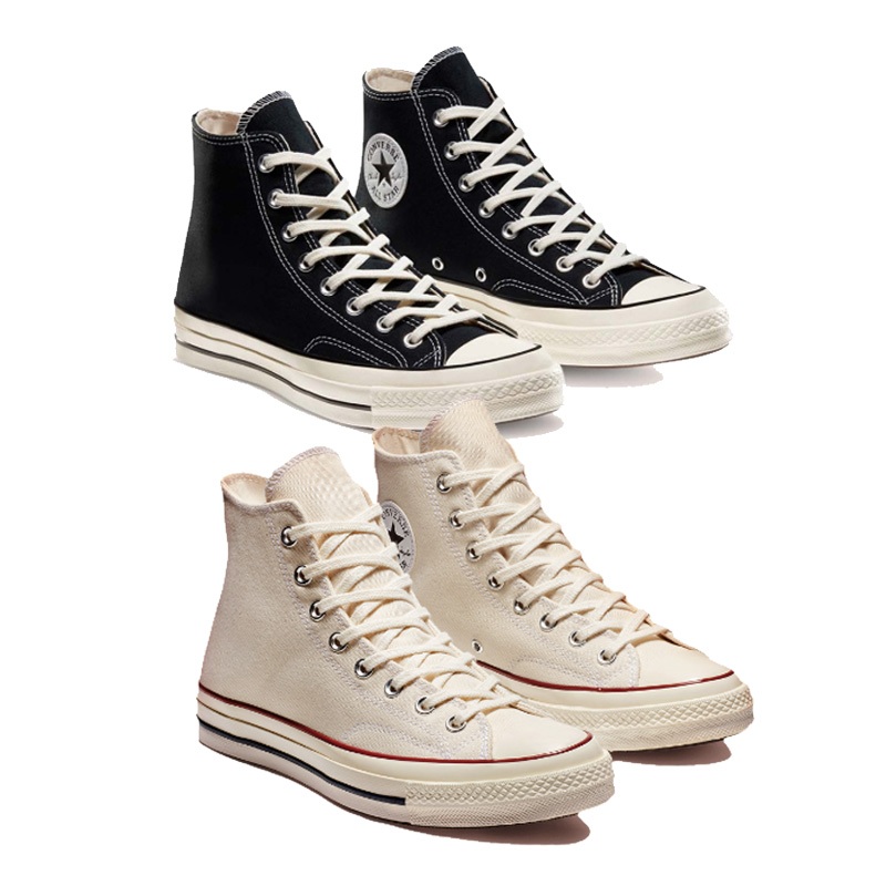 CONVERSE-男女高筒休閒鞋.帆布鞋-162050C黑 162053C-米色 Chuck Taylo’70 三星標