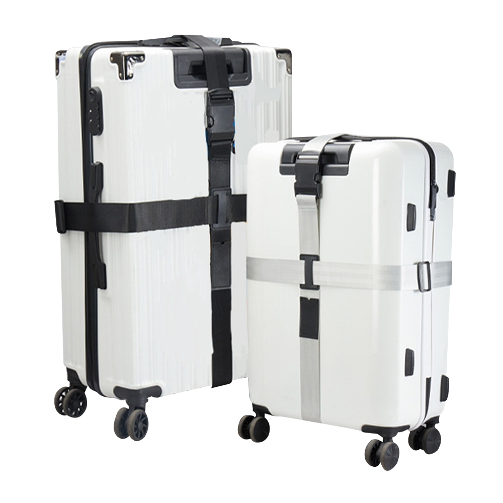 行李箱束帶塑膠扣 行李箱束帶 旅行箱束帶 出國旅行 一字 十字 可調節