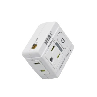 安全達人 1開2插3P+2P PTP保護 壁插/分接器 R-80LC