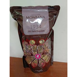 法國 Monbana 1934 70% 迦納 新包裝黑巧克力條 夾鍊袋 內為獨立小包裝 攜帶方便