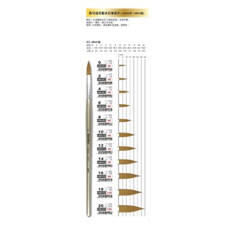Macro Wave 馬可威 AR44 尼龍水彩筆 (圓頭)