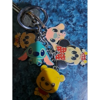 史迪奇安全帽鑰匙圈：黑or藍/迪士尼卡通人物鑰匙圈（米妮、米奇、小熊維尼、史迪奇、安琪）