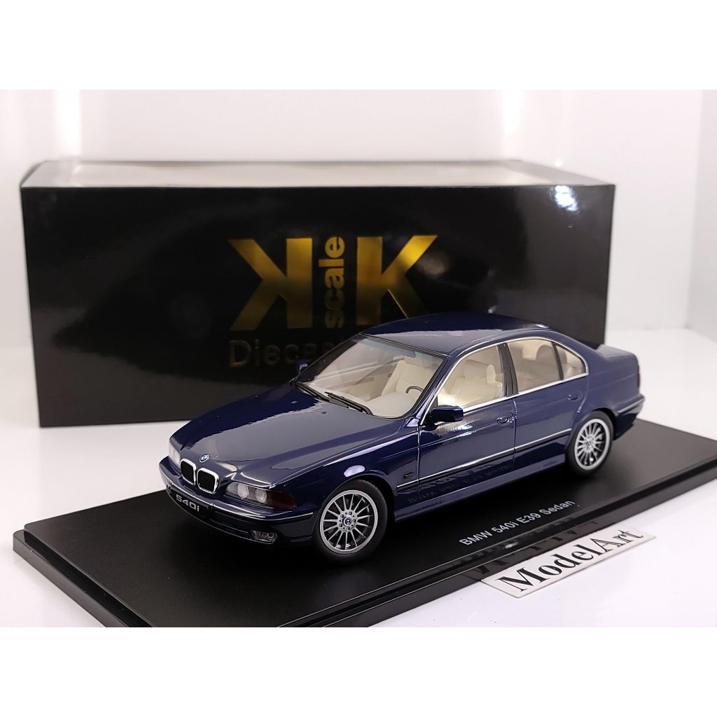 【模型車藝】1/18 KK-Scale BMW E39 540i Sedan 1995 藍 限量『現貨特惠』