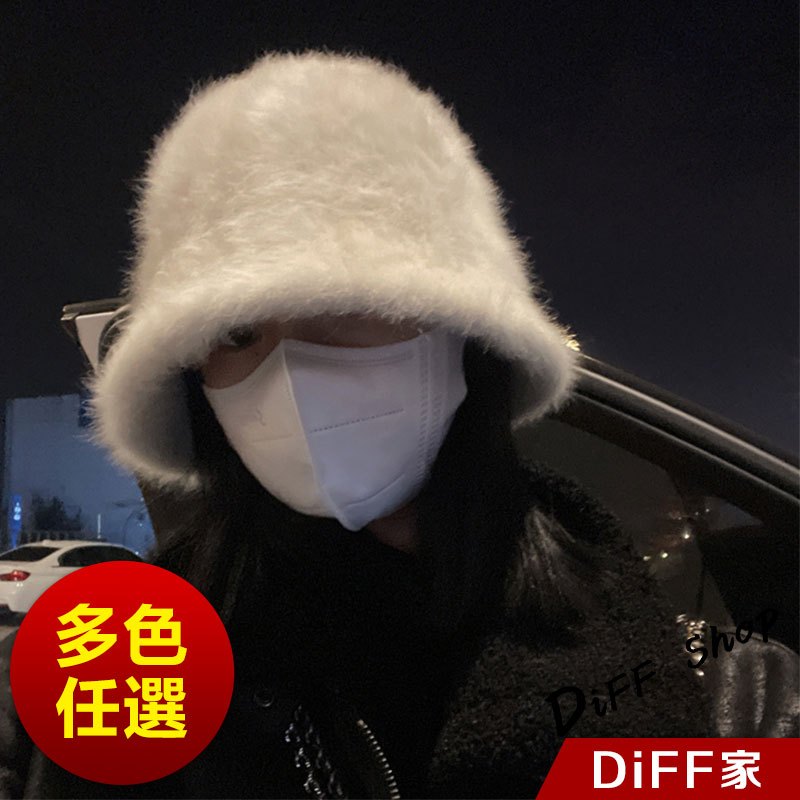 【DIFF】韓版冬季保暖毛毛漁夫帽 帽子 漁夫毛 女裝 飾品 毛帽【N74】