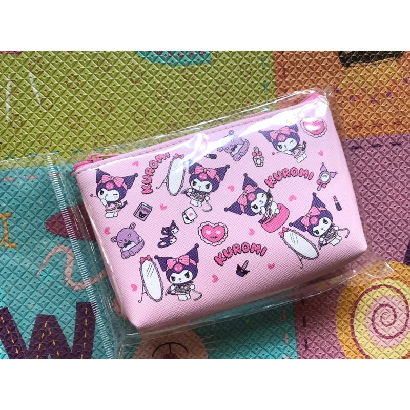 全新「三麗鷗-酷洛米」十字紋零錢包/雜物包
