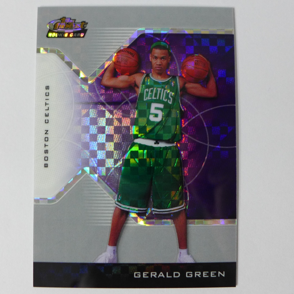 ~Gerald Green~NBA球星/傑拉德·格林  2005年Finest.限量259張.閃亮新人金屬特殊卡 RC