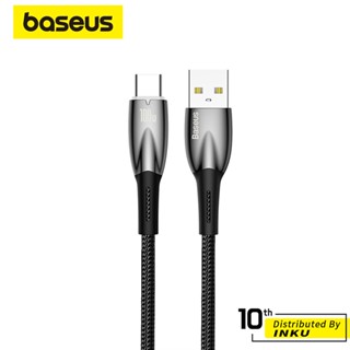 倍思 燈環系列 快充數據線 USB to Type-C 100W金屬快充線 充電線 傳輸線 超級快充 1m 2m