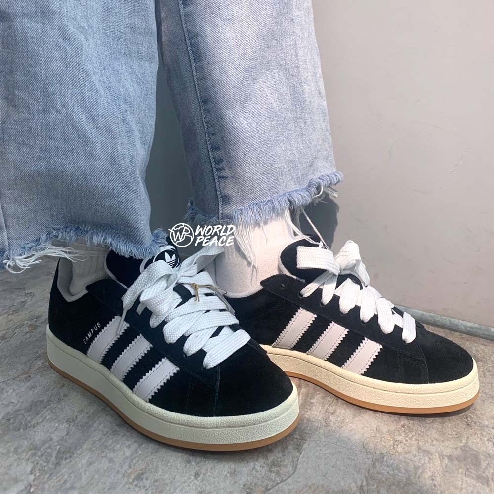 Adidas Campus 00s "Black White Gum" 麂皮 奶油底 黑白 女鞋 HQ8708