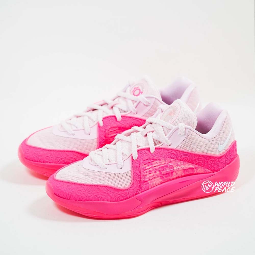 現貨 Nike KD 16 "Aunt Pearl" KD16 珍珠玫瑰粉 乳癌 實戰籃球鞋 男鞋 FQ9216-600