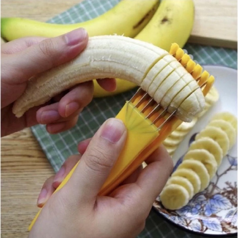 水果沙拉香蕉切片器推薦 剪刀式香蕉切割器 廚房廚具用品推薦 蛋糕烘焙用品推薦 食物切割機
