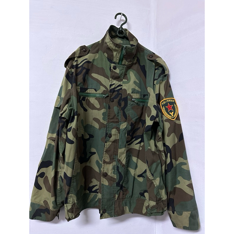 中国軍 19式 星空迷彩(林地) 服 ベスト ヘルメットカバー セット! 中国