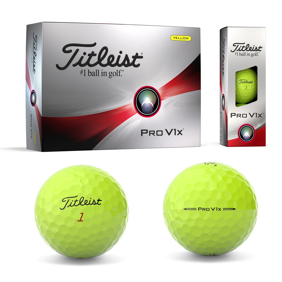 Titleist PRO V1X四層球(黃)#234