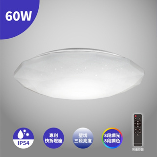 (U LIGHT) 亮博士 60W LED 吸頂燈系列 亮麗 星空 星鑽