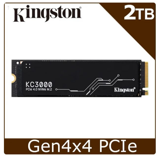 全新盒裝 五年保 金士頓 Kingston KC3000 2TB PCIe 4.0 NVMe M.2 SSD