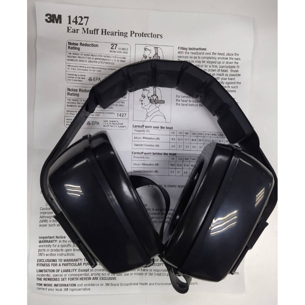 【3M】 1427 耳罩 頭戴式耳罩 工業防護  NRR值27dB