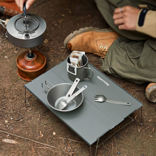 Naturehike挪客戶外超輕捷式鋁合金折疊桌野外露營迷你餐桌茶桌