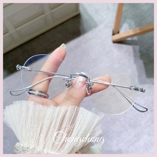 無邊框圓眼鏡 克羅伈鈦眼鏡框 復古潮流眼鏡 素顏眼鏡瘦臉 變色多焦眼鏡 可拆卸鏡片