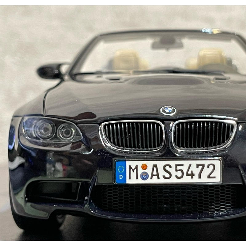 【BMW原廠精品Kyosho製】1/18 BMW e93 M3 稀有黑色1:18 硬頂敞篷 模型車