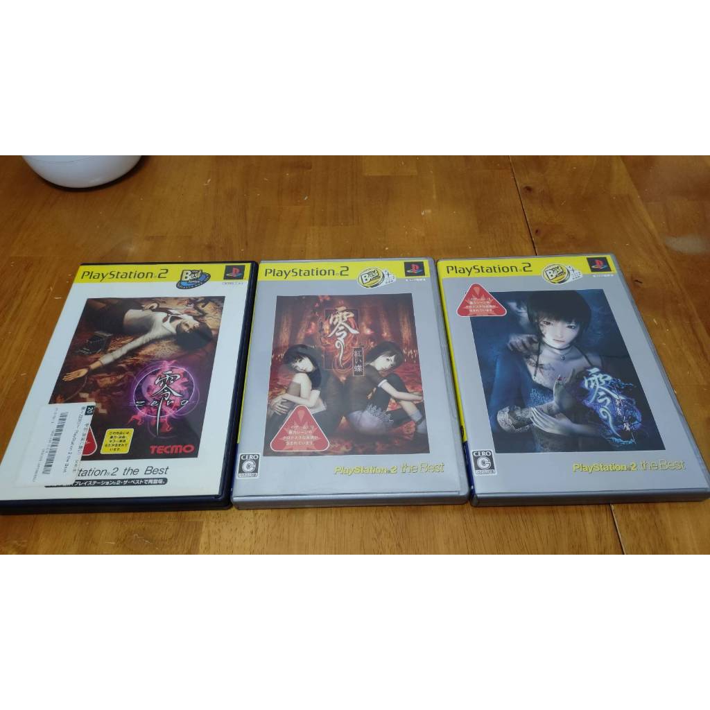 日本PS2大作-零(ZERO、紅蝶、刺青之聲)，三片2000元，也可分買