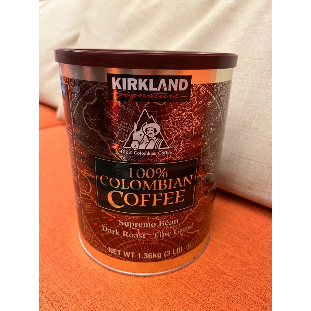 KIRKLAND 哥倫比亞濾泡式咖啡粉一瓶1360g  569元--可超商取貨付款