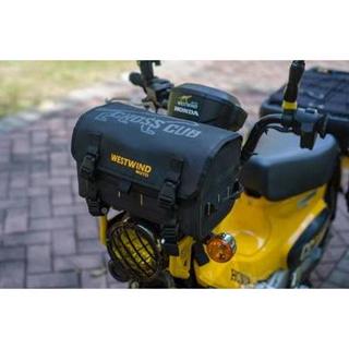 CC110防水側包 適用於 本田 CUB110改裝帆布馬鞍包 Cross Cub 110 棕色側包 Cross Cub