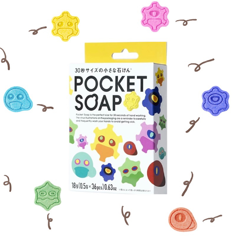 嘎栗🌰日貨選物 Pocket soap 病毒造型隨身洗手皂