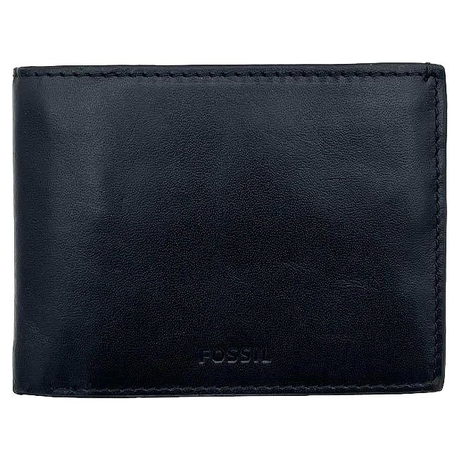 FOSSIL SML1801001 MYKEL TRAVELLER WALLET 零錢袋 短夾 (黑色) 化學原宿