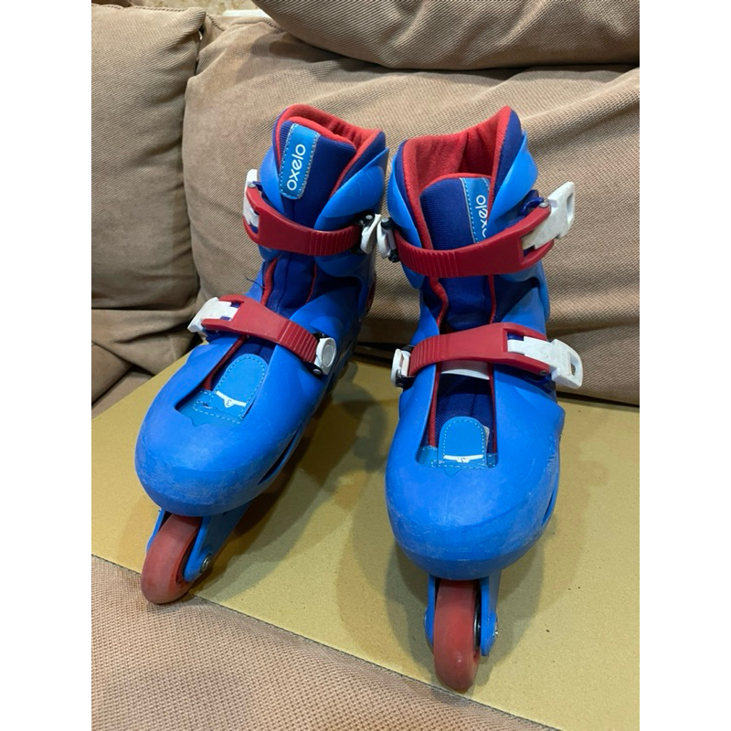 二手 迪卡儂購買 oxelo 兒童直排輪 溜冰鞋