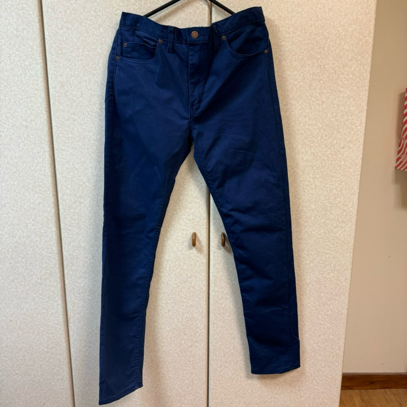 正版【DICKIES】WP803 VG Slim Skinny Workpants 中低腰窄版斜紋布 工作長褲 (深藍)