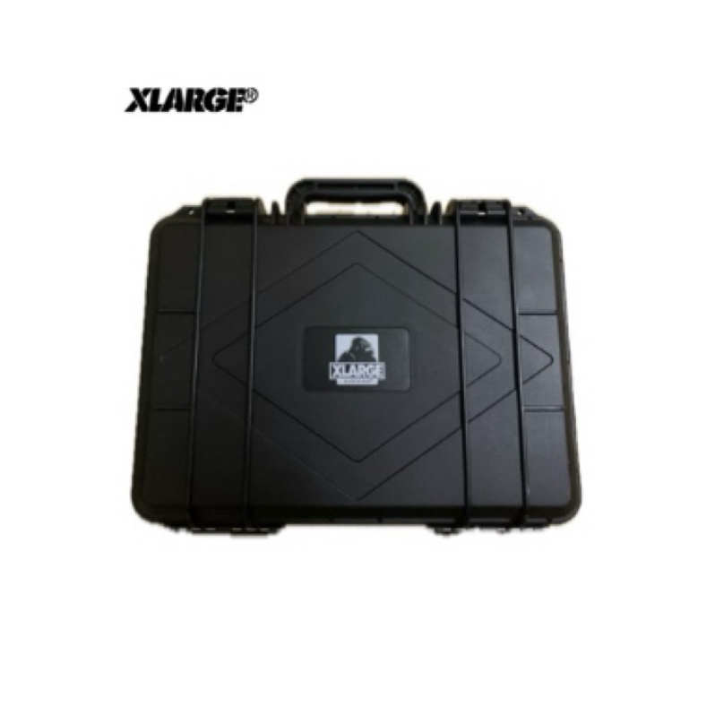 日本代購XLARGE BAG 大猩猩手提箱 鐵盒 儲物箱 限量 007 黑色 收藏品